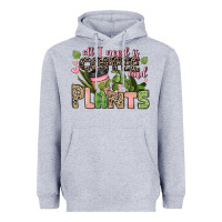 Heather Grey all i need is coffee and plants Heavyweight Hoodie - JahusDesignShop