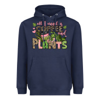 Navy all i need is coffee and plants Heavyweight Hoodie - JahusDesignShop