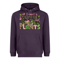 Plum all i need is coffee and plants Heavyweight Hoodie - JahusDesignShop