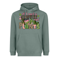 Sage all i need is coffee and plants Heavyweight Hoodie - JahusDesignShop