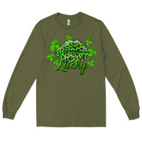 Army Green Kiss lucky Long Sleeve Tee - RanaPortraitStore