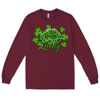 Burgundy Kiss lucky Long Sleeve Tee - RanaPortraitStore