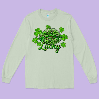 Long Sleeve Tee Kiss lucky