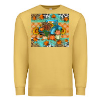 Antique Gold Thanksgiving Truck With Turkey Premium Sweatshirt - Artiststas