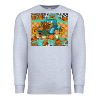 Heather Grey Thanksgiving Truck With Turkey Premium Sweatshirt - Artiststas