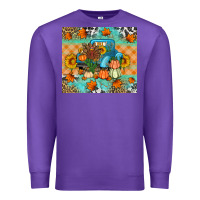 Purple Thanksgiving Truck With Turkey Premium Sweatshirt - Artiststas