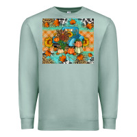 Seafoam Thanksgiving Truck With Turkey Premium Sweatshirt - Artiststas
