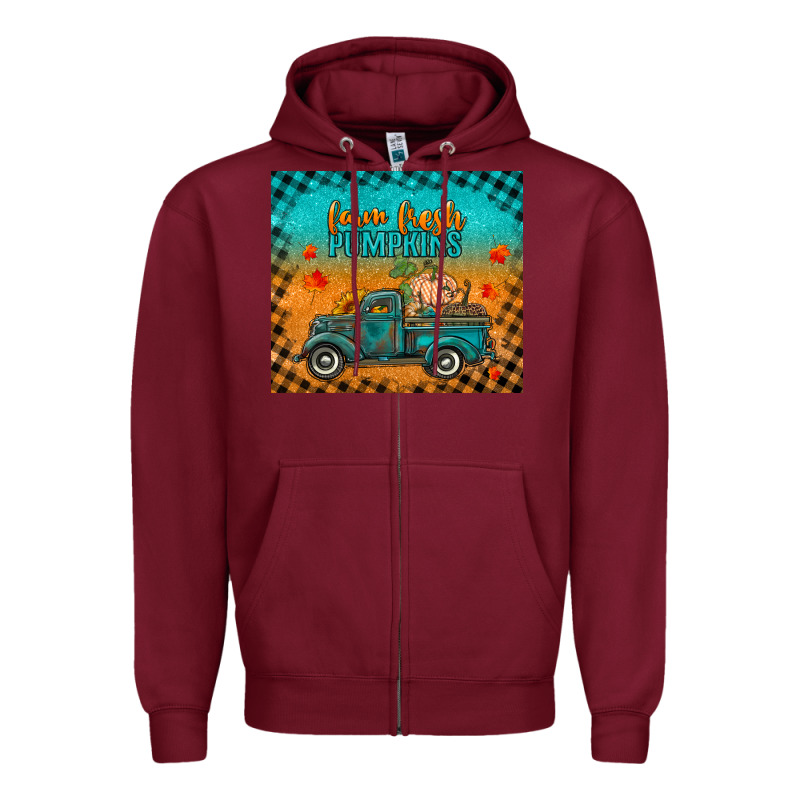 Farm Fresh Pumpkins Tumbler Zipper Hoodie by RanaPortraitStore | Teevron