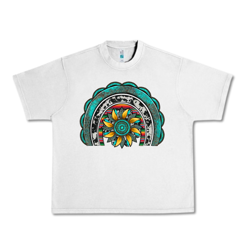 Gemstone Sunflower  Rainbow Urban Heavy Tee by Artiststas | Teevron
