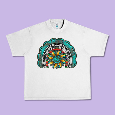 Gemstone Sunflower  Rainbow Urban Heavy Tee Designed By Artiststas
