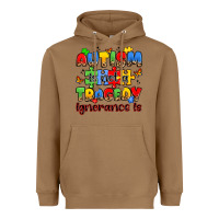 Toasted Coconut autism is not a tragedy ignorance is Heavyweight Hoodie - JahusDesignShop