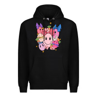 Black soft pink easter Premium Hoodie - MaliasSmallBusiness