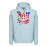 Blue Mist soft pink easter Premium Hoodie - MaliasSmallBusiness