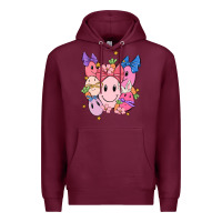 Burgundy soft pink easter Premium Hoodie - MaliasSmallBusiness