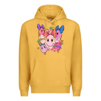 Mustard soft pink easter Premium Hoodie - MaliasSmallBusiness