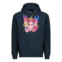 Navy soft pink easter Premium Hoodie - MaliasSmallBusiness