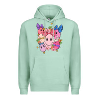 Seafoam soft pink easter Premium Hoodie - MaliasSmallBusiness