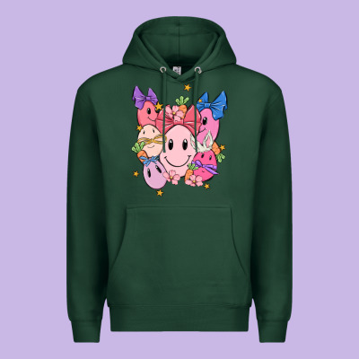 Soft Pink Easter Premium Hoodie Designed By Maliassmallbusiness
