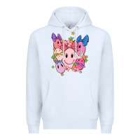 White soft pink easter Premium Hoodie - MaliasSmallBusiness