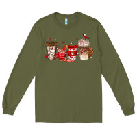 Army Green baseball coffee cups Long Sleeve Tee - texasbilliewilder