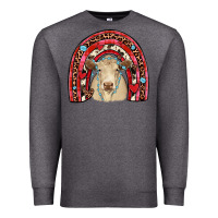Charcoal Heather valentines charolais  rainbow Premium Sweatshirt - JahusDesignShop