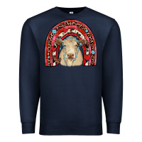 Navy valentines charolais  rainbow Premium Sweatshirt - JahusDesignShop
