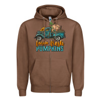 Chestnut farm fresh pumpkins truck Zipper Hoodie - RanaPortraitStore