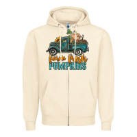 Sandshell farm fresh pumpkins truck Zipper Hoodie - RanaPortraitStore
