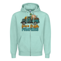Farm Fresh Pumpkins Truck Zipper Hoodie | Teevron