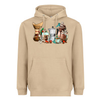 Mushroom coffee tools coffee cups Heavyweight Hoodie - AdoDesignShop