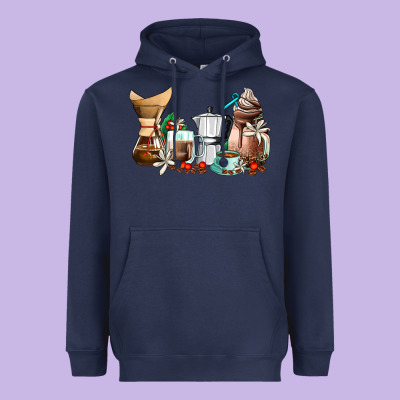 Coffee Tools Coffee Cups Heavyweight Hoodie Designed By Adodesignshop