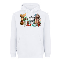 White coffee tools coffee cups Heavyweight Hoodie - AdoDesignShop