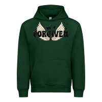 Forest Green forgiven christian angel wings Urban Hoodie - MaliasSmallBusiness