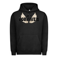 Pigment Black forgiven christian angel wings Urban Hoodie - MaliasSmallBusiness