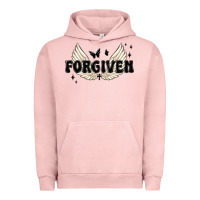 Pigment Salmon forgiven christian angel wings Urban Hoodie - MaliasSmallBusiness