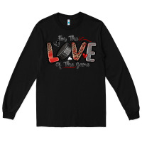 Black for the love of the game hockey Long Sleeve Tee - Zillion Design Studio