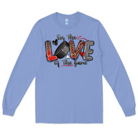 Colony Blue for the love of the game hockey Long Sleeve Tee - Zillion Design Studio