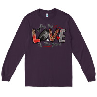 Plum for the love of the game hockey Long Sleeve Tee - Zillion Design Studio