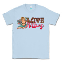 Dusty Blue love vibes cupid Classic Tee - RanaPortraitStore