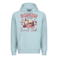 Blue Mist bookish lover social club Premium Hoodie - MaliasSmallBusiness