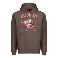 Coffee bookish lover social club Premium Hoodie - MaliasSmallBusiness
