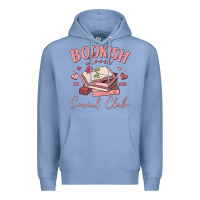 Colony Blue bookish lover social club Premium Hoodie - MaliasSmallBusiness