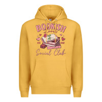 Mustard bookish lover social club Premium Hoodie - MaliasSmallBusiness
