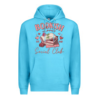 Ocean Blue bookish lover social club Premium Hoodie - MaliasSmallBusiness