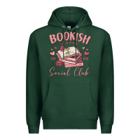 Sports Green bookish lover social club Premium Hoodie - MaliasSmallBusiness