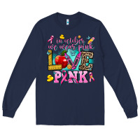Navy in october we wear pink love pink Long Sleeve Tee - AdoDesignShop