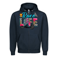 Navy race life Zipper Hoodie - Zillion Design Studio