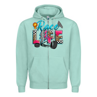 Seafoam race life Zipper Hoodie - Zillion Design Studio