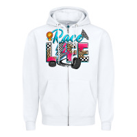 White race life Zipper Hoodie - Zillion Design Studio