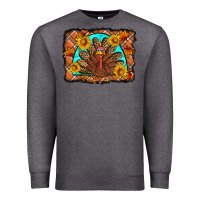 Charcoal Heather Thanksgiving Turkey Premium Sweatshirt - Artiststas